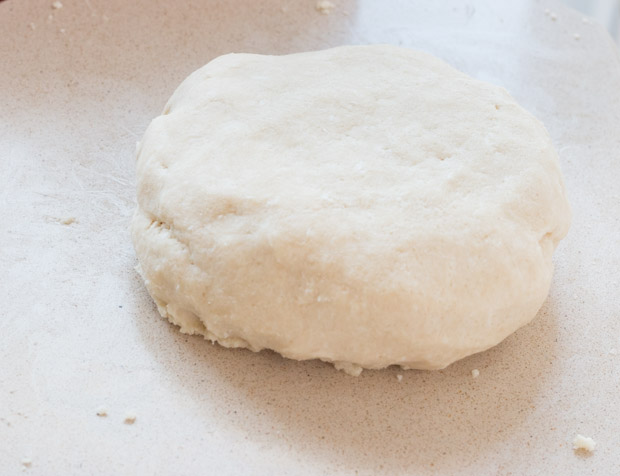 pie dough formed