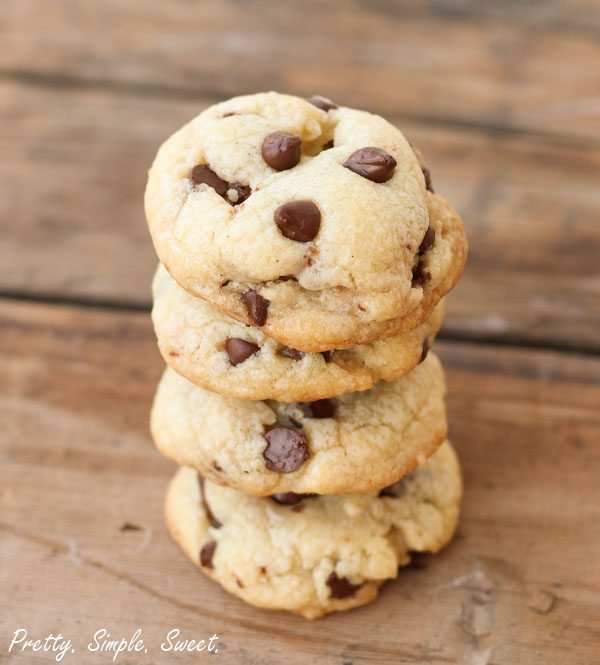 Soft Vanilla Pudding Chocolate Chip Cookies.