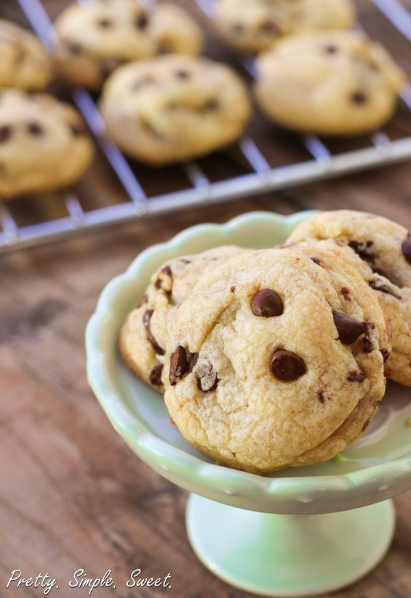 Chocolate Chip Cookies in a bowl.