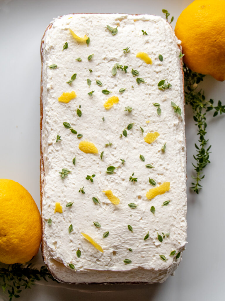 lemon zucchini loaf cake 