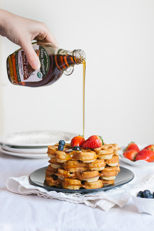 Crispy, soft and fluffy homemade waffles | rosechocolatier.com