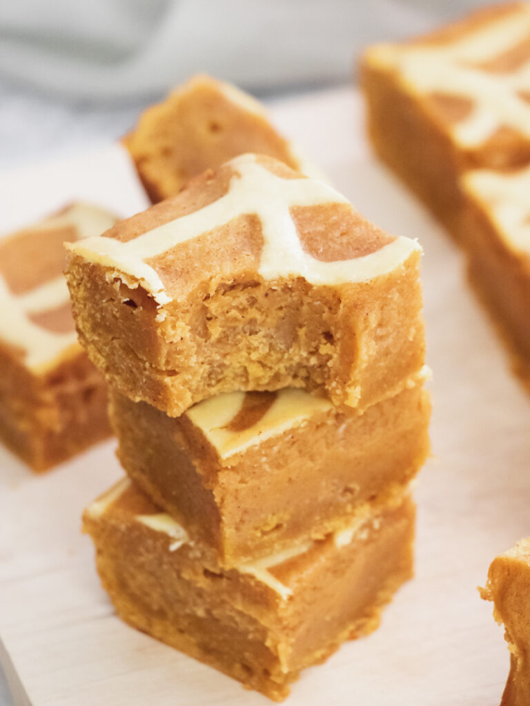 Pumpkin Blondie Bar with Cream Cheese