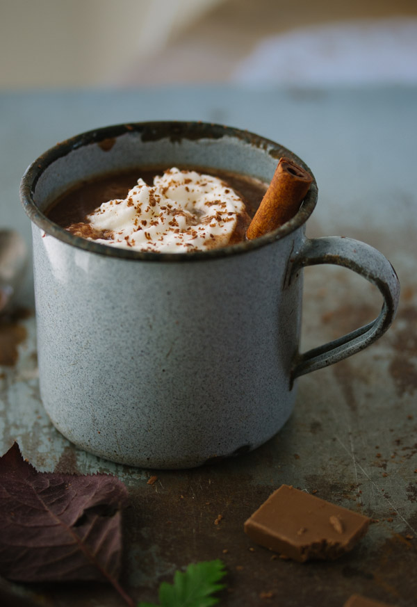 European-style hot chocolate, thick, decadent, and insanely chocolaty! 