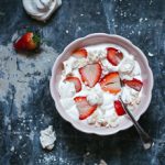 Eton Mess (mixture of strawberries, meringue and whipped cream) | rosechocolatier.com