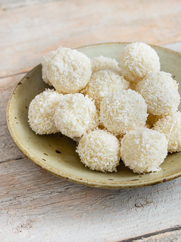 White Chocolate Coconut Truffles