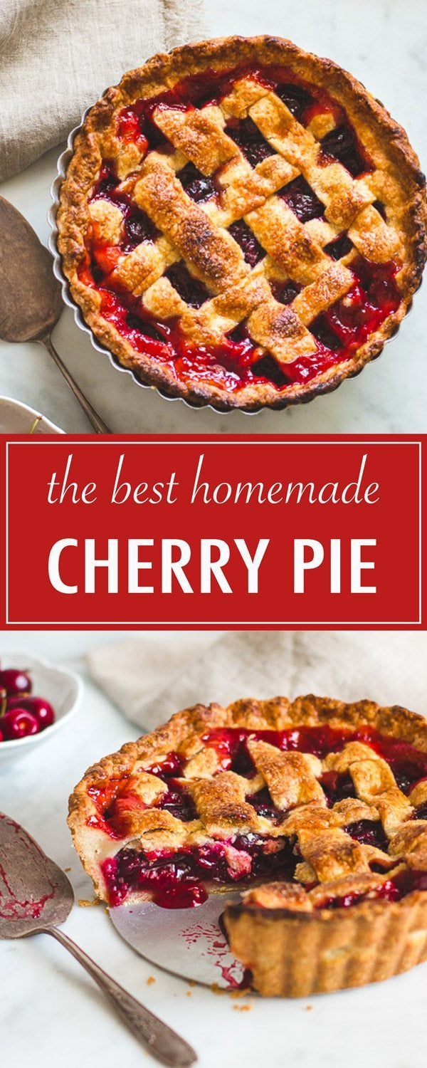 The Ultimate Cherry Pie. You can use either sweet or sour cherries, and the filling is easy to make.