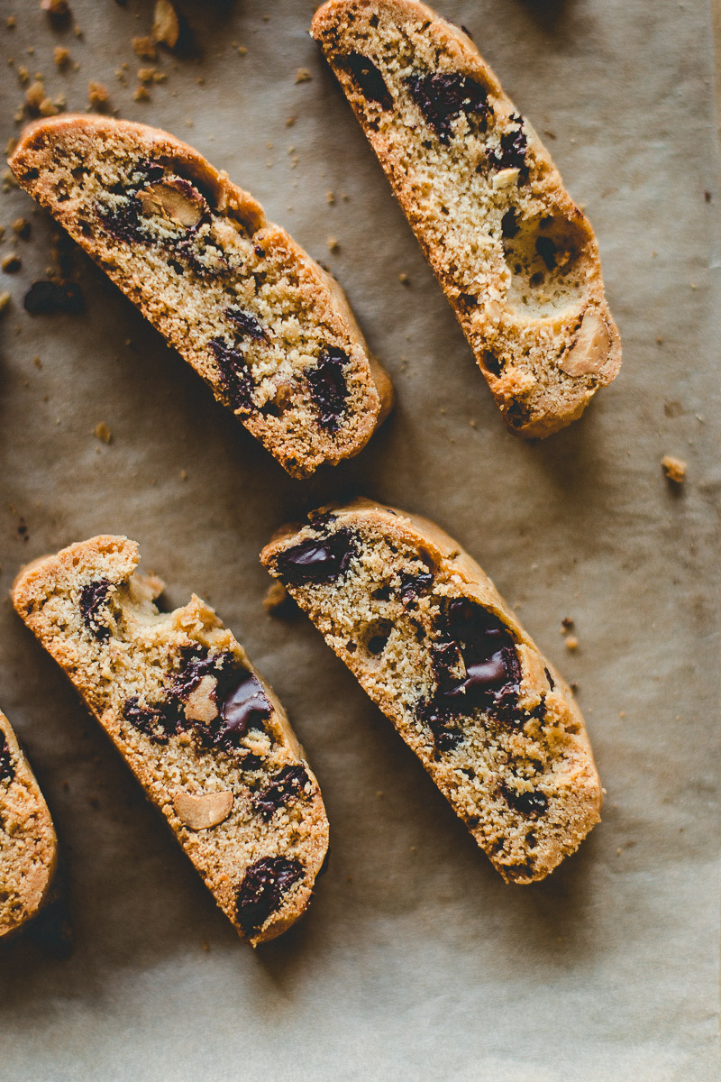 Chocolate Peanut Butter Biscotti