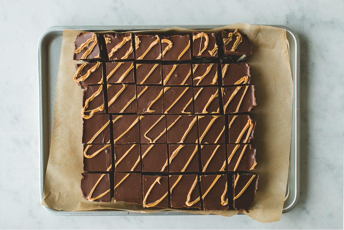 Easy No-Bake Chocolate Peanut Butter Squares