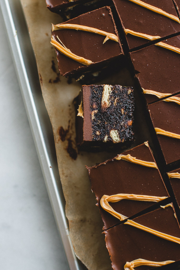 Easy No-Bake Chocolate Peanut Butter Squares