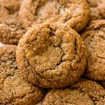 Super soft and chewy spiced molasses cookies. They make a delicious snack especially during the holidays!