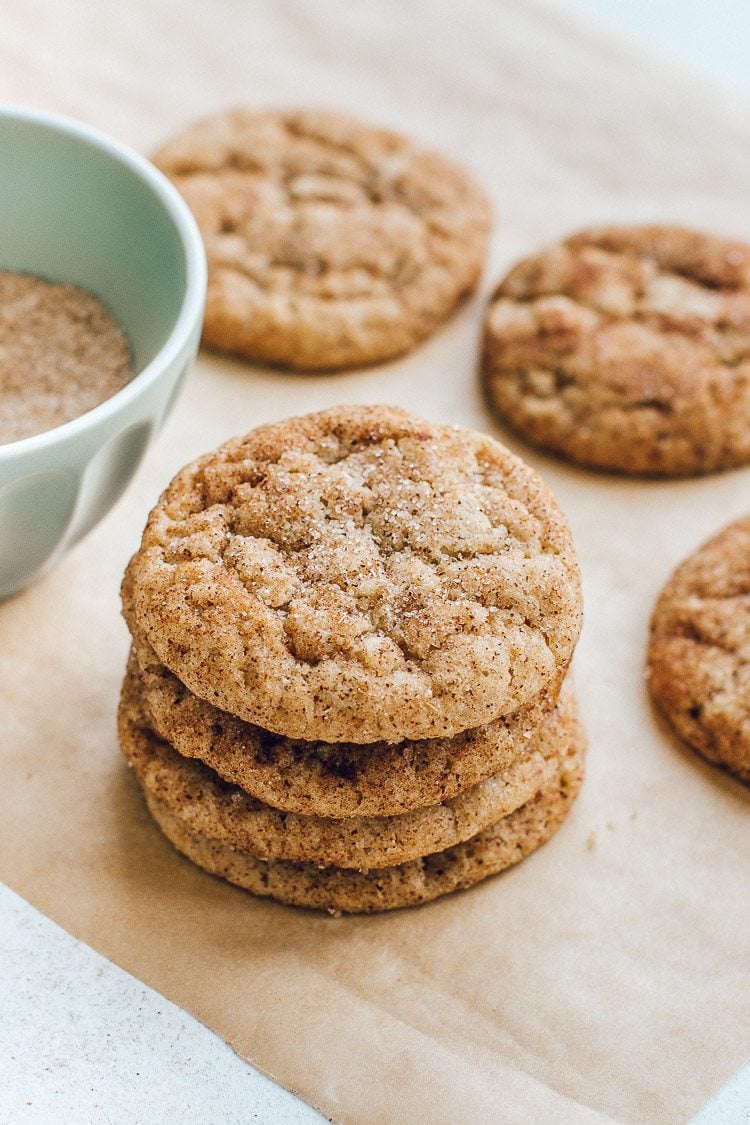 Soft and chewy cookies rolled in a sugar spice mixture taste just like vanilla chai latte!