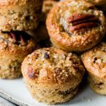 If you like pecan pie, you'll love this twist on the classic. These delicious mini pecan muffins will be a hit at any party!