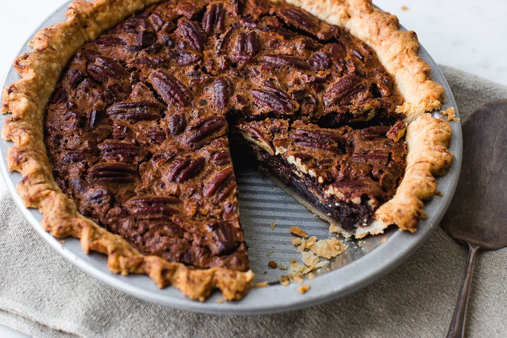 Chocolate Bourbon Pecan Pie