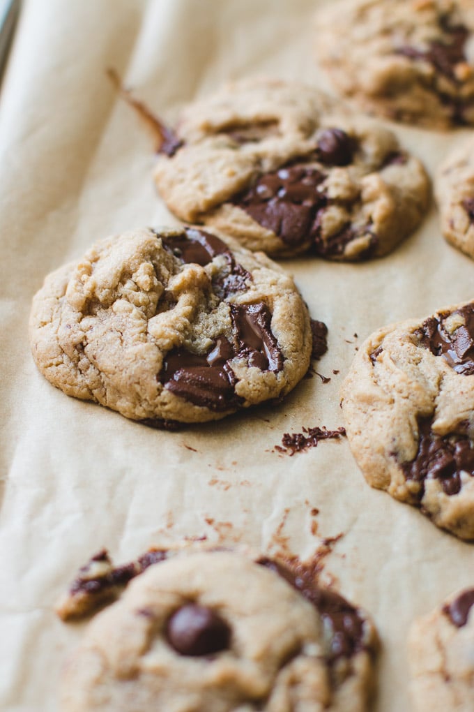 tahini chocolate chip cookies