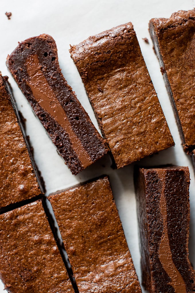 Nutella Stuffed Brownies