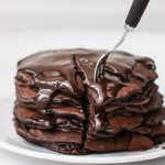 Chocolate Pancakes are the perfect dessert for breakfast treat!