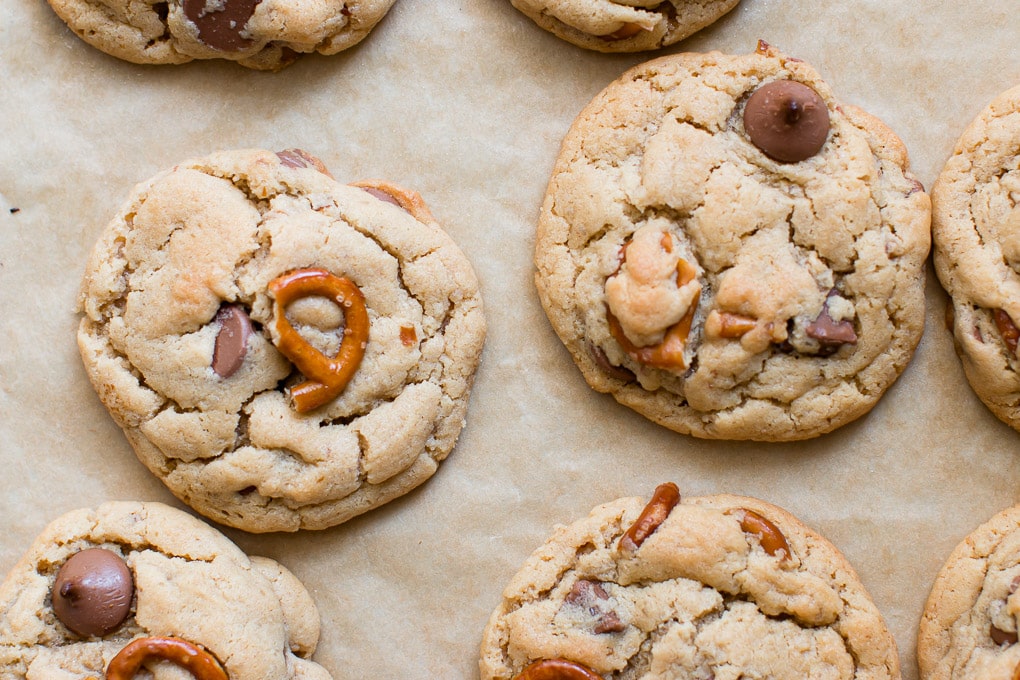 Peanut Butter Pretzel Milk Chocolate Cookies