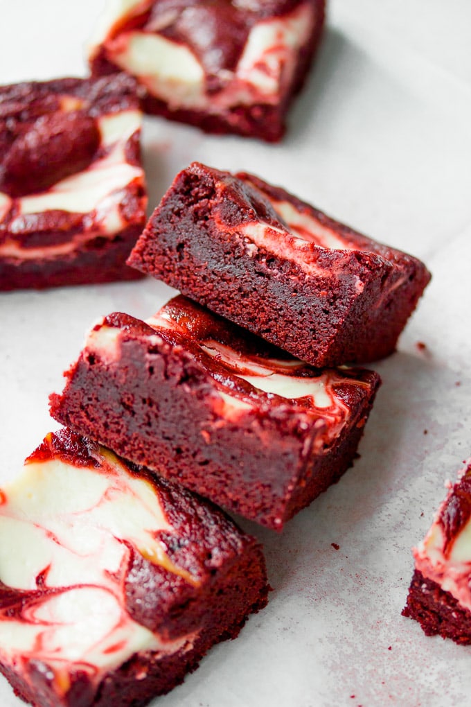 Red Velvet Cheesecake Brownies