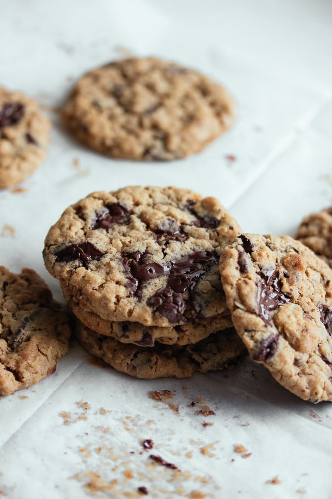 Peanut Butter Oatmeal Chocolate Chip Cookies