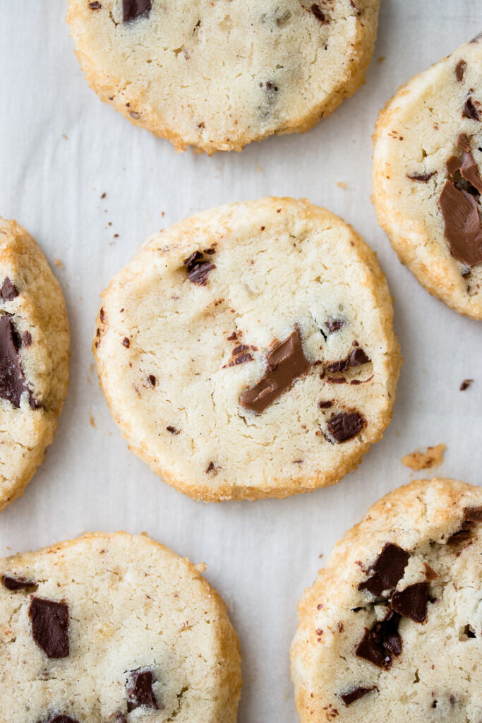 Chocolate Chip Shortbread Cookies