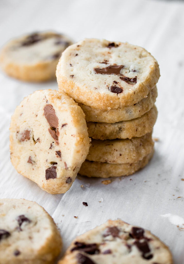 Chocolate Chip Shortbread Cookies