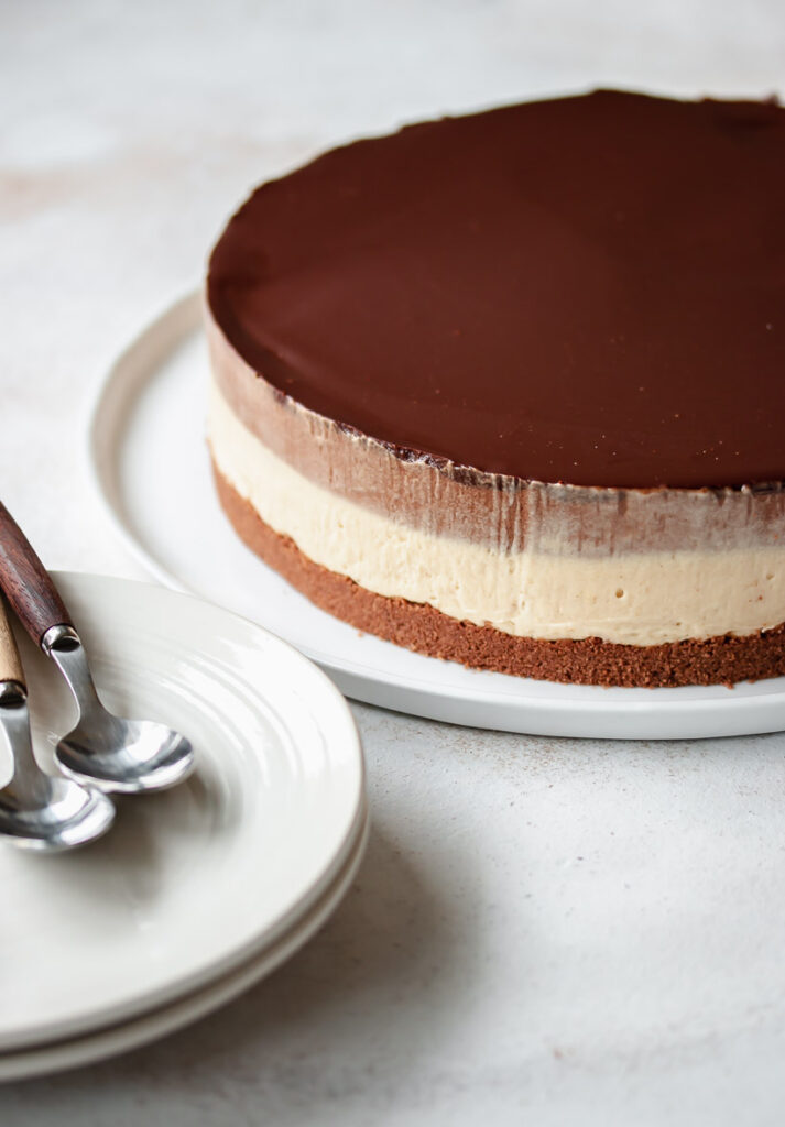 chocolate peanut butter mousse cake