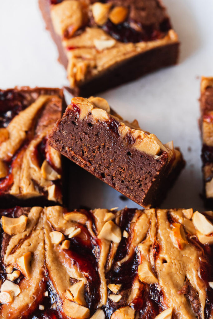 pb+j brownies