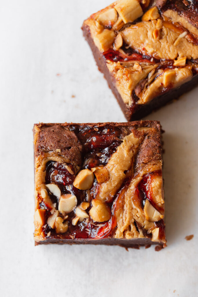 pb+j brownies