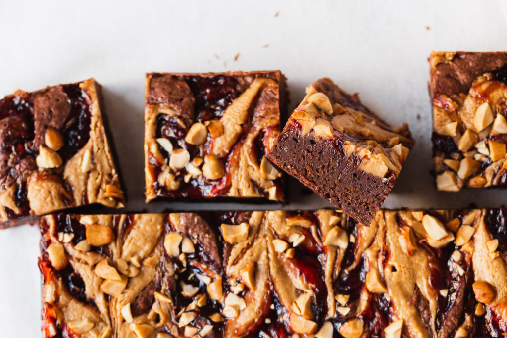 pb+j brownies