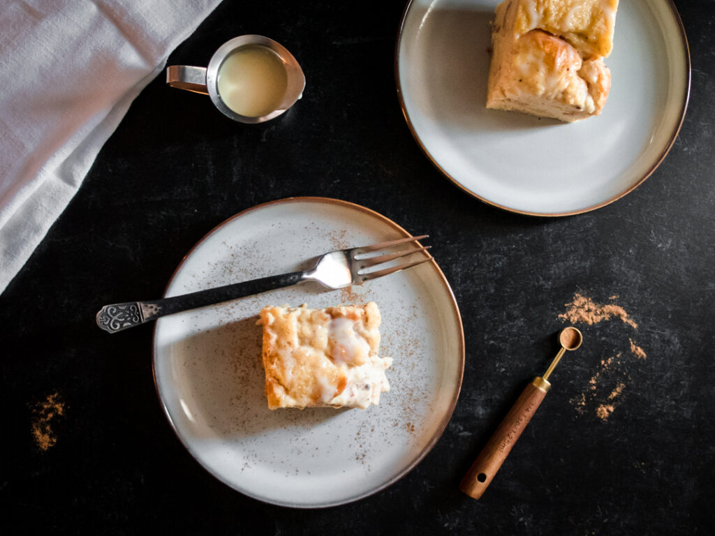 tres leches bread pudding