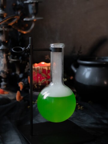 Green potion bottle