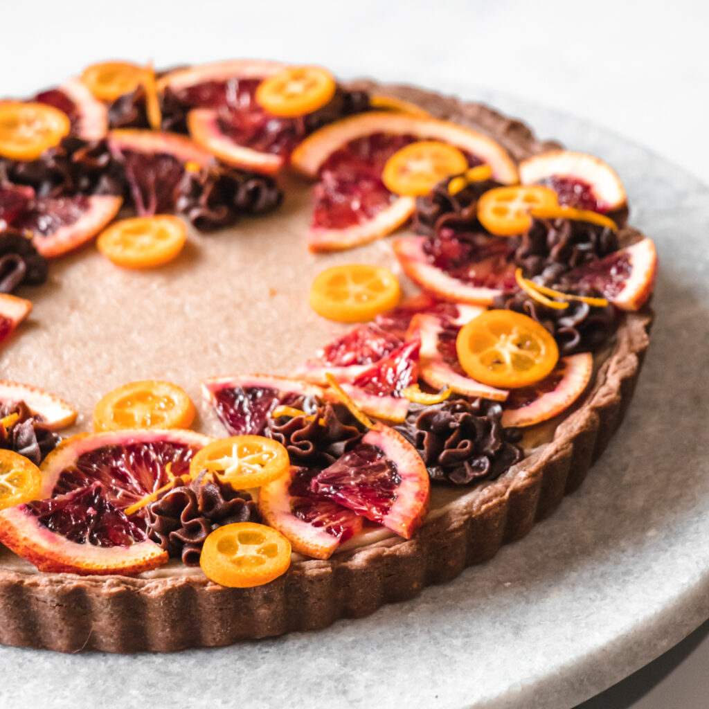 blood orange tart