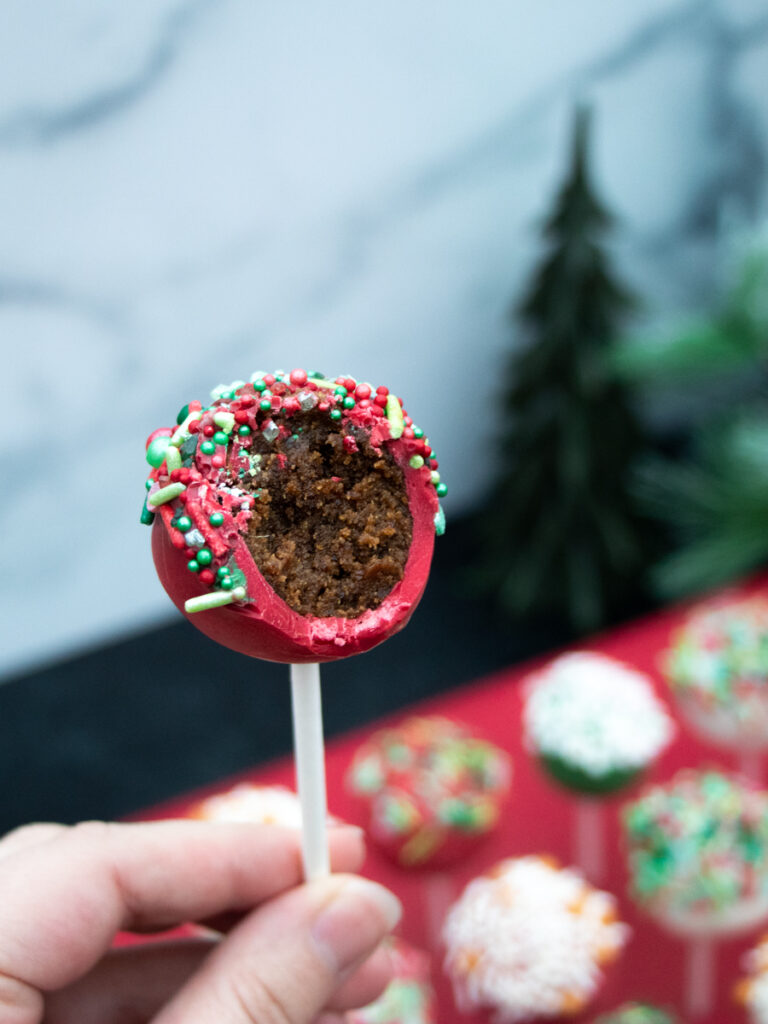 gingerbread cake pop