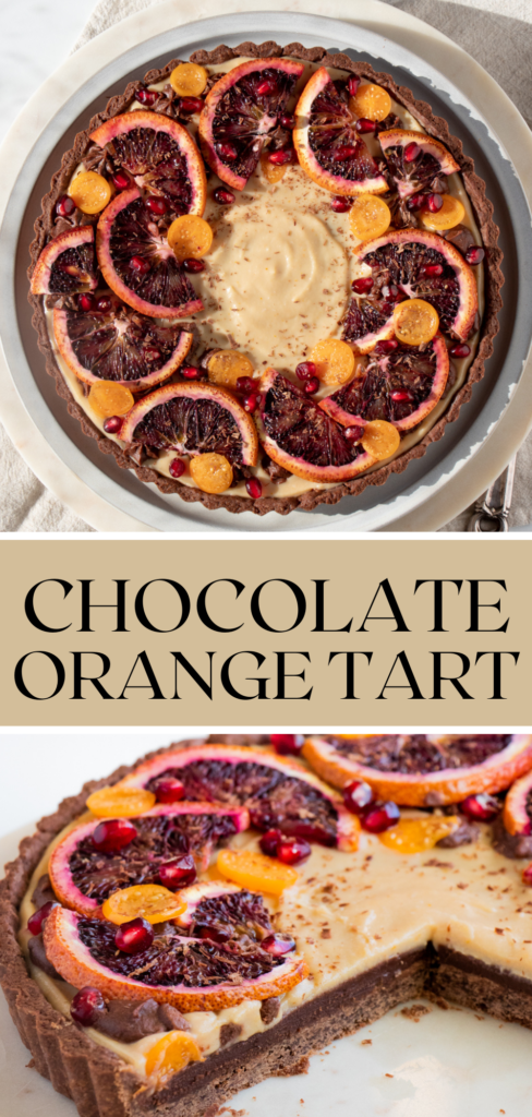 blood orange tart pinterest pin