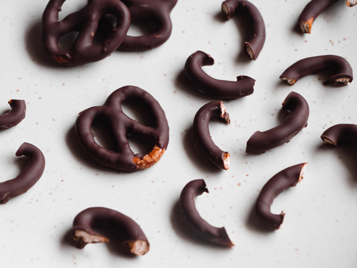 chocolate covered pretzels