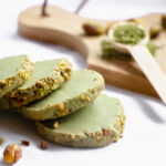 slices of matcha cookies