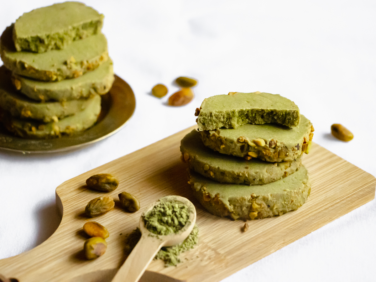 matcha butter cookies