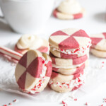 peppermint butter cookie sandwiches