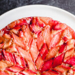 Rhubarb upside down cake.