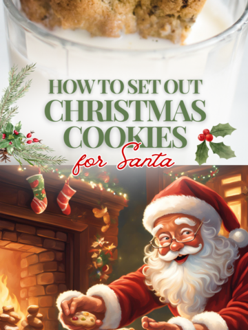 How to set out christmas cookies for Santa Clause.