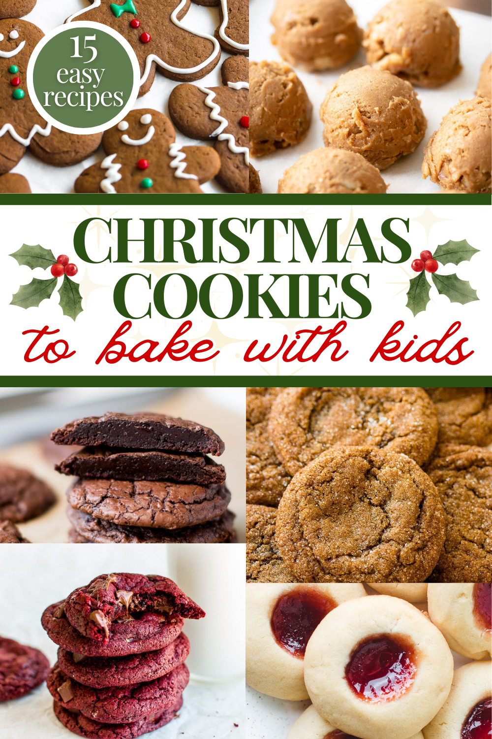 Christmas cookies to bake with kids: 15 easy recipes!